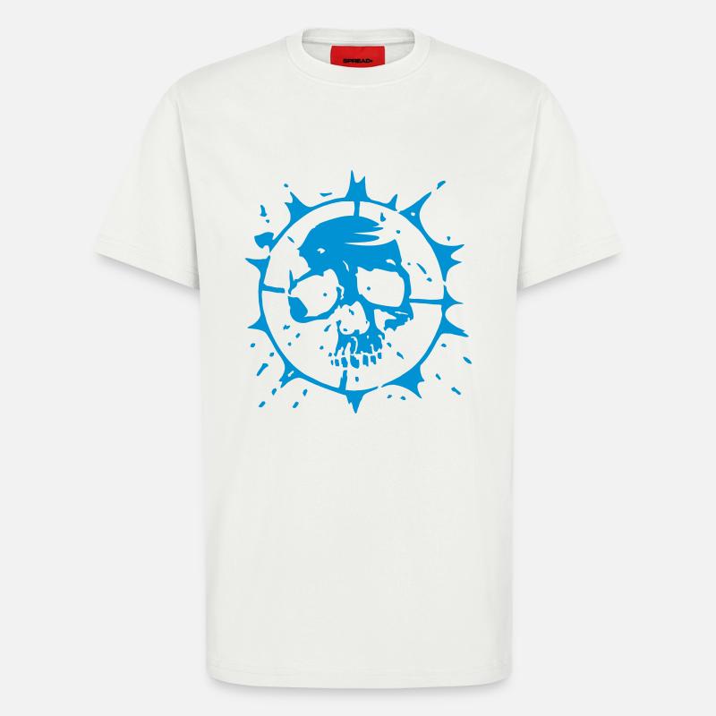 TARGET DOEL SKULL - T-Shirt - made by SPREAD - OFF WHITE