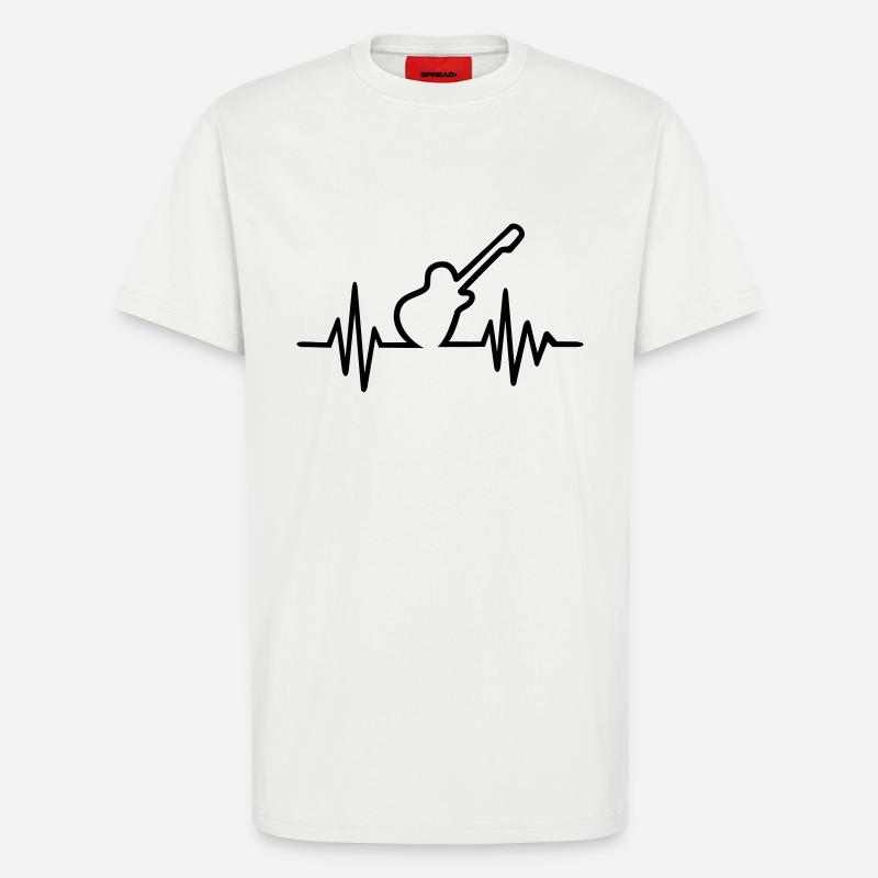 Gitarre - T-Shirt - made by SPREAD - OFF WHITE