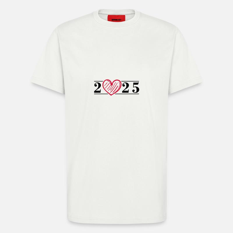 2025 Herz - T-Shirt - made by SPREAD - OFF WHITE