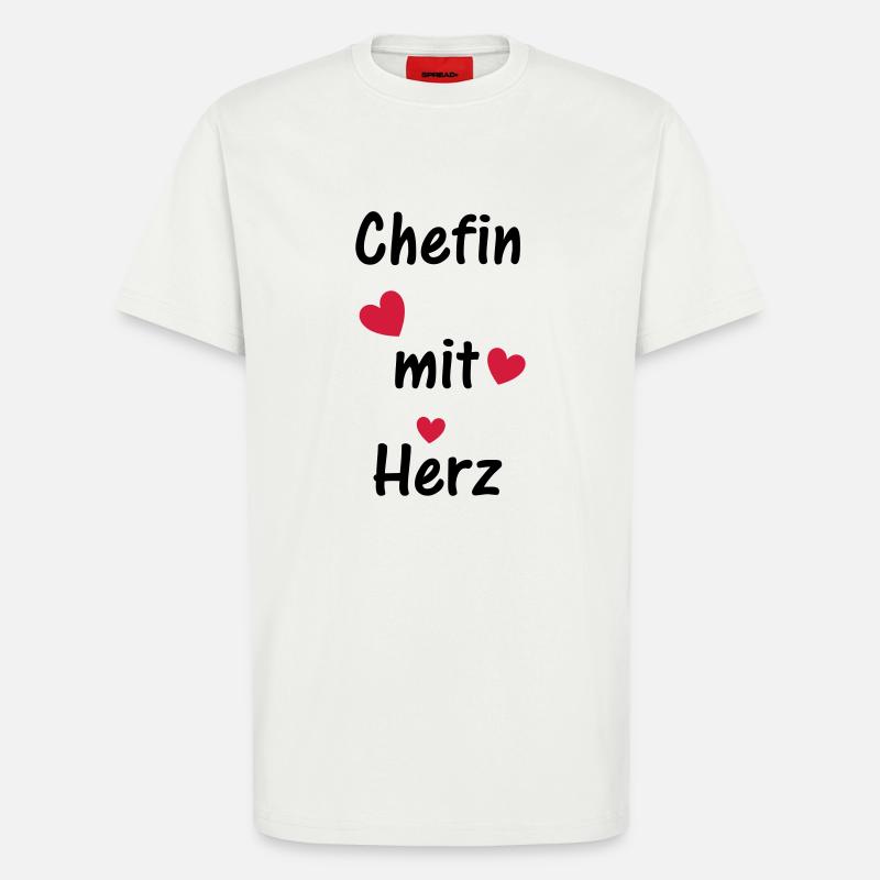 Chefin mit Herz - T-Shirt - made by SPREAD - OFF WHITE