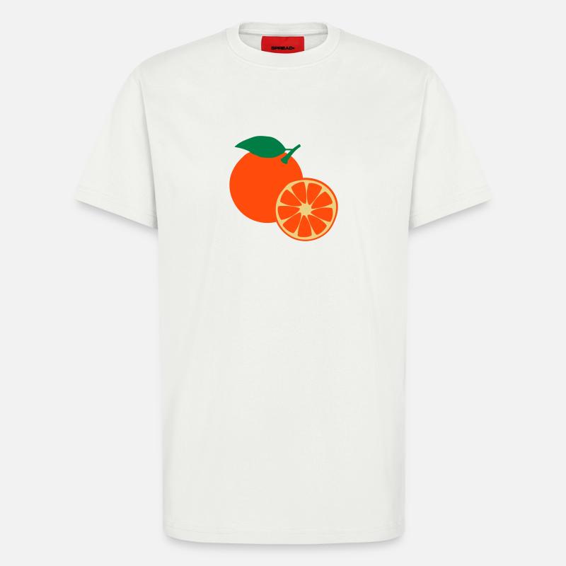 Orange fruit - T-Shirt - made by SPREAD - OFF WHITE