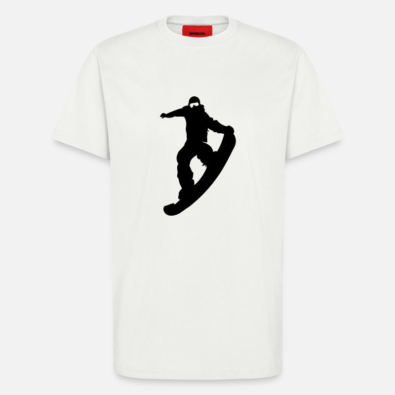 snowboarder nosegrip - T-Shirt - made by SPREAD - OFF WHITE