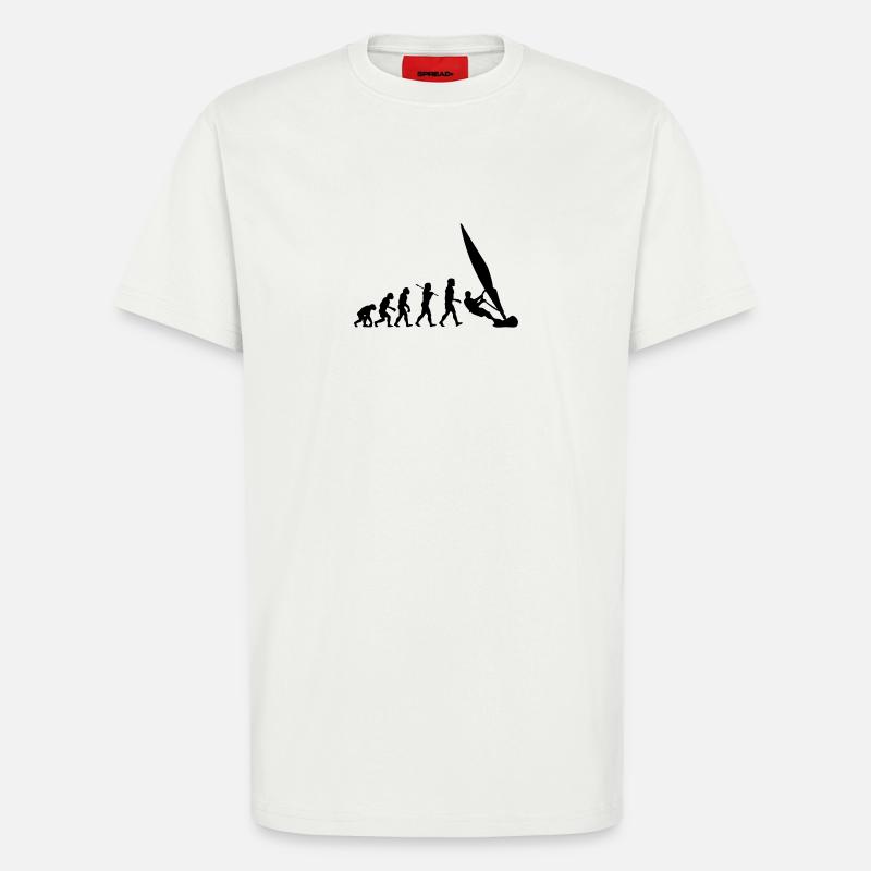 ws01 windsurf evolution - T-Shirt - made by SPREAD - OFF WHITE