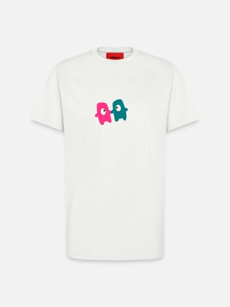 Monsters in love - T-Shirt - made by SPREAD - OFF WHITE