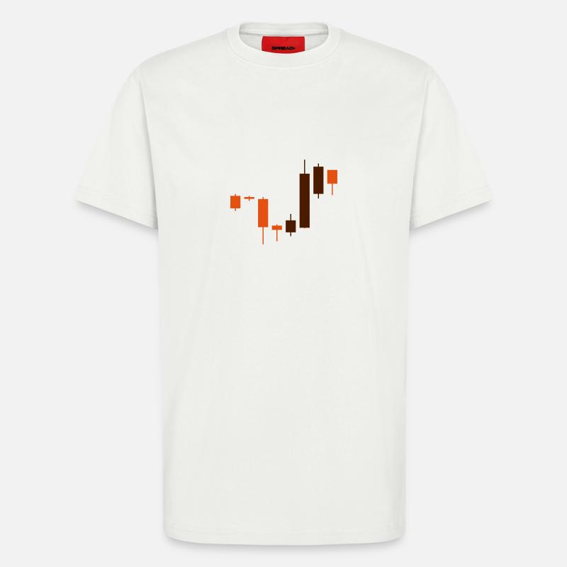 Stocks Chart Trading 2 - T-Shirt - made by SPREAD - OFF WHITE