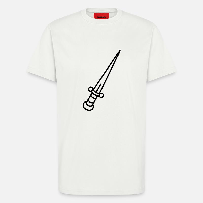 Messer - T-Shirt - made by SPREAD - OFF WHITE