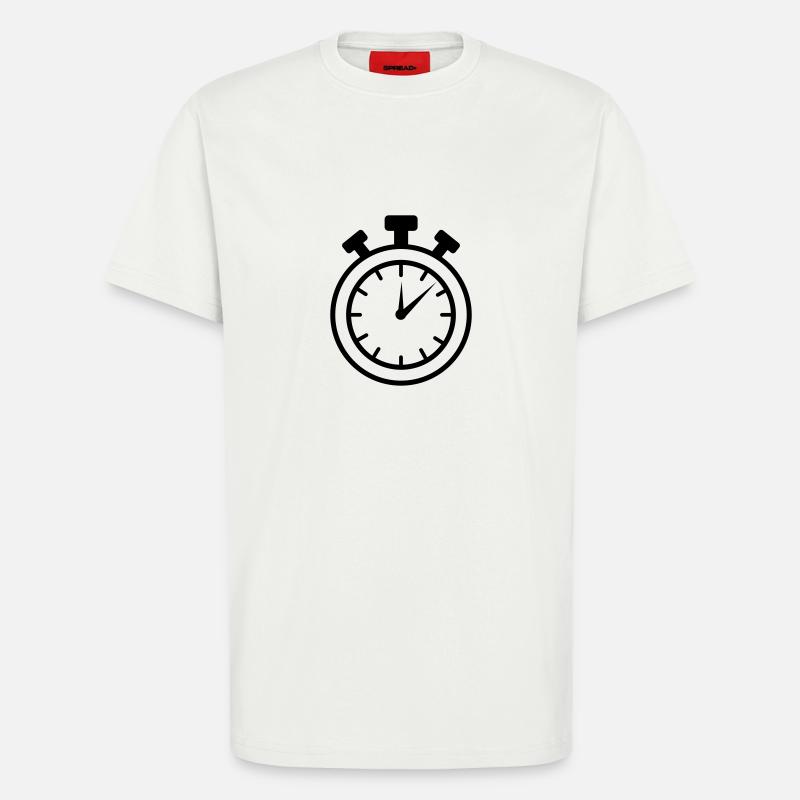 Stoppuhr - T-Shirt - made by SPREAD - OFF WHITE
