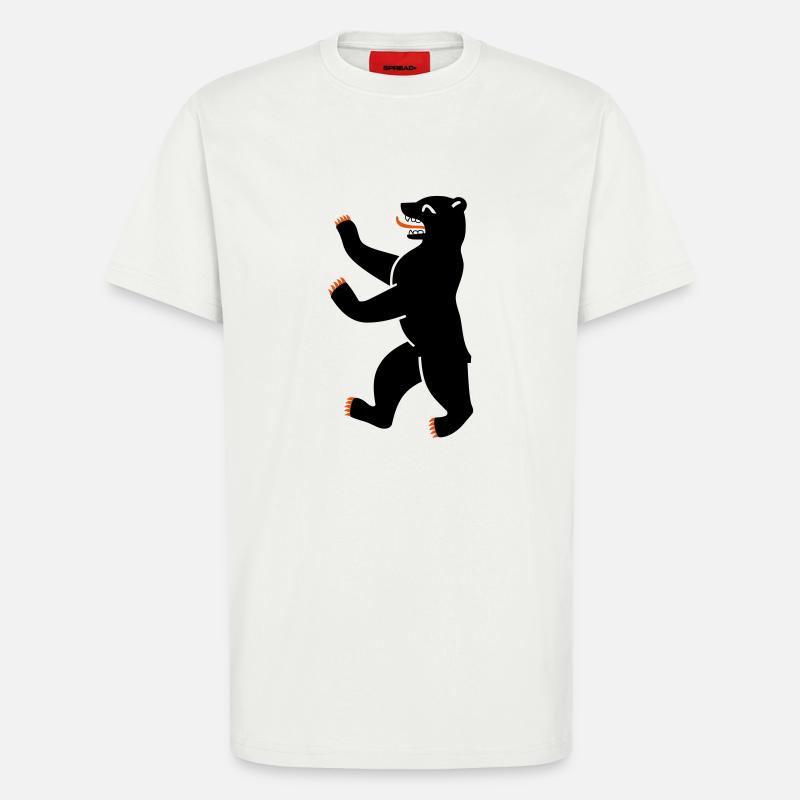 Berliner Bär Single - T-Shirt - made by SPREAD - OFF WHITE