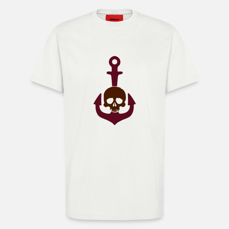 Anchor Skull - T-Shirt - made by SPREAD - OFF WHITE