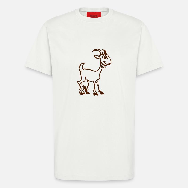 Goat - T-Shirt - made by SPREAD - OFF WHITE