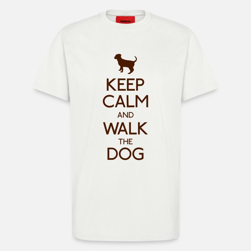 Keep Calm Dog - T-Shirt - made by SPREAD - OFF WHITE