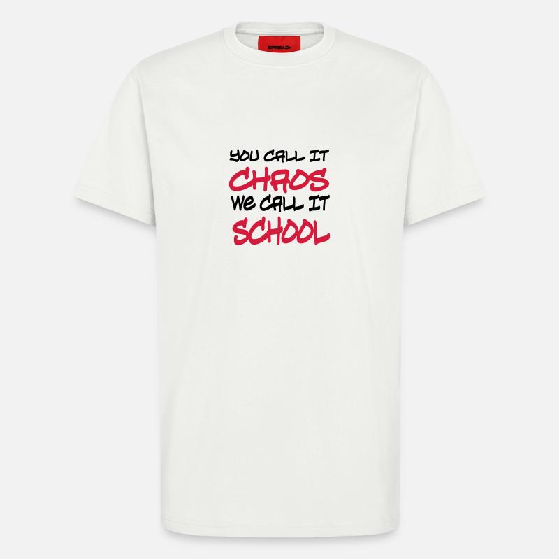 Schule - T-Shirt - made by SPREAD - OFF WHITE