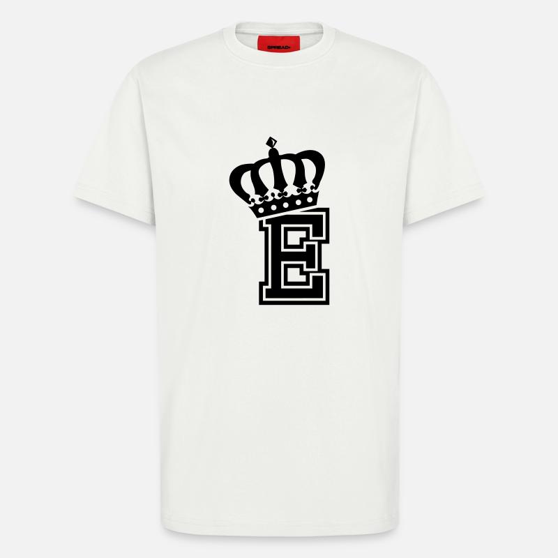 Buchstabe E - T-Shirt - made by SPREAD - OFF WHITE