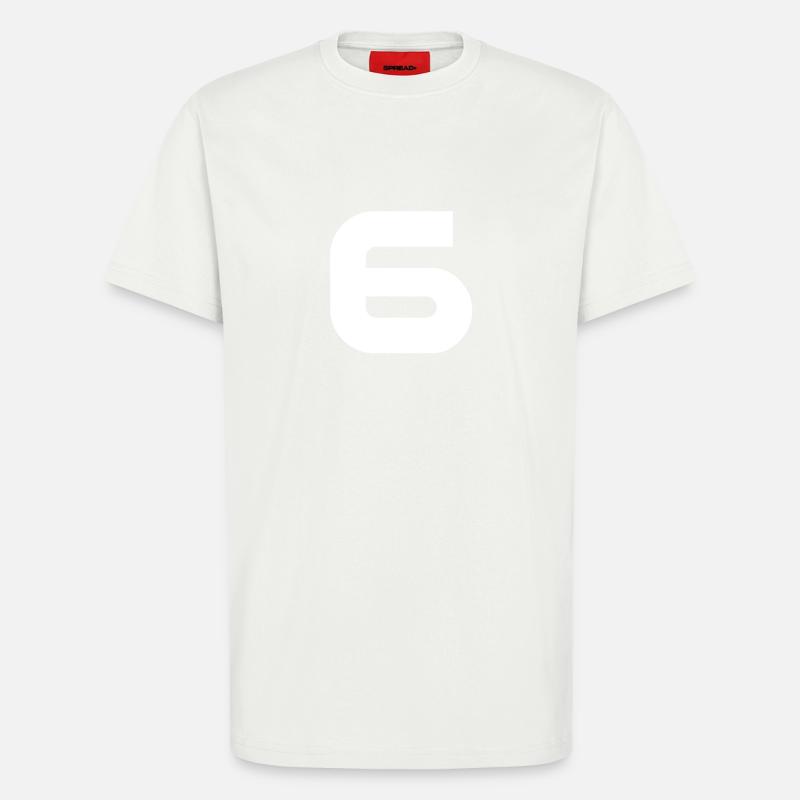 Sechs 6 - T-Shirt - made by SPREAD - OFF WHITE