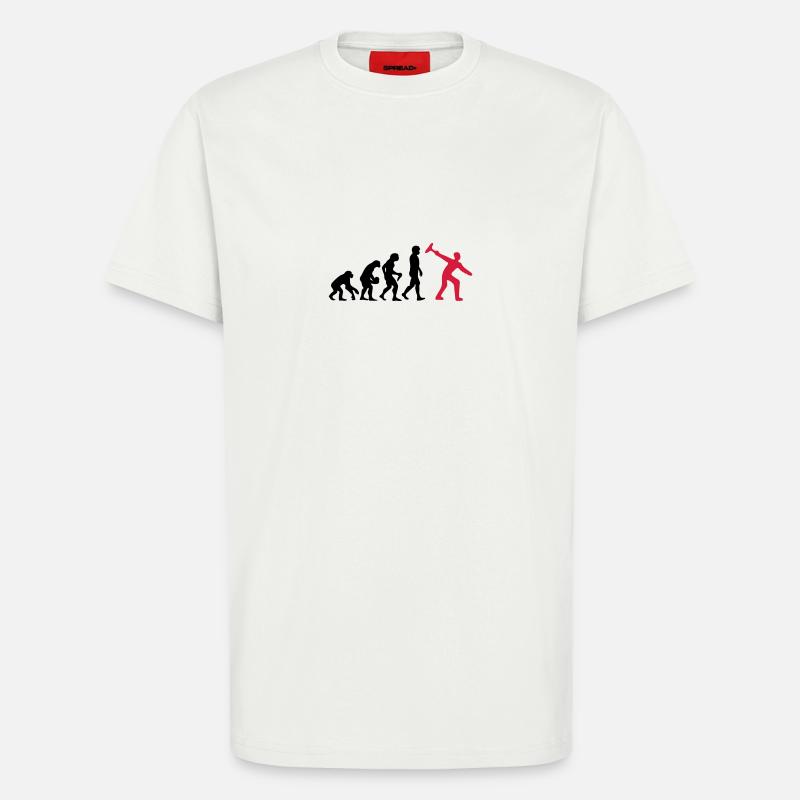 Eisstock Evolution - T-Shirt - made by SPREAD - OFF WHITE