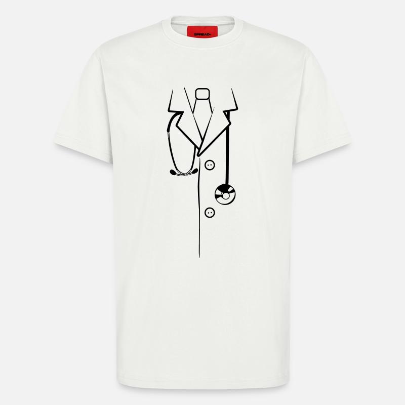 Arztkittel - T-Shirt - made by SPREAD - OFF WHITE