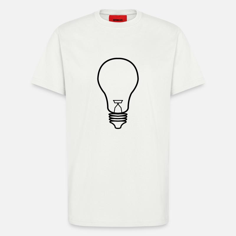 gluehbirne_01 - T-Shirt - made by SPREAD - OFF WHITE