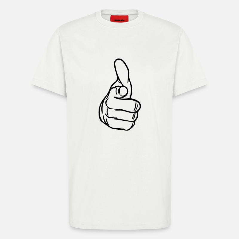 Vector Zeigefinger - T-Shirt - made by SPREAD - OFF WHITE