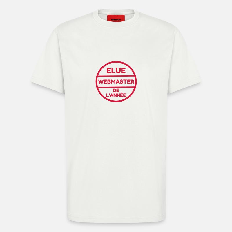 Webmaster Internet Web Geek Website - T-shirt bio décontracté fabriqué en UE - OFF WHITE