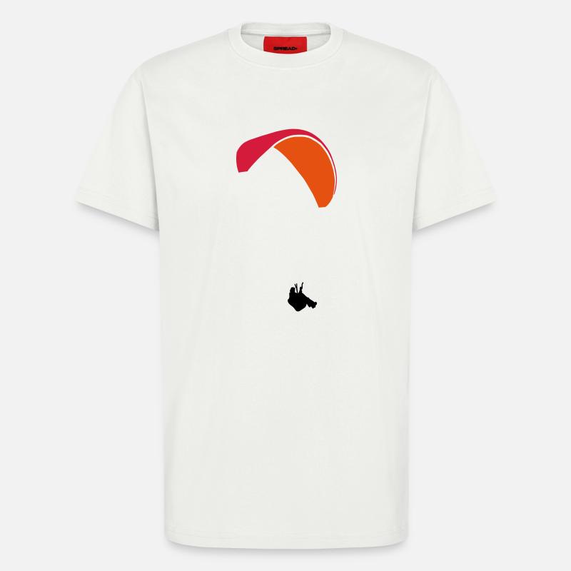 Paraglider - T-shirt bio décontracté fabriqué en UE - OFF WHITE