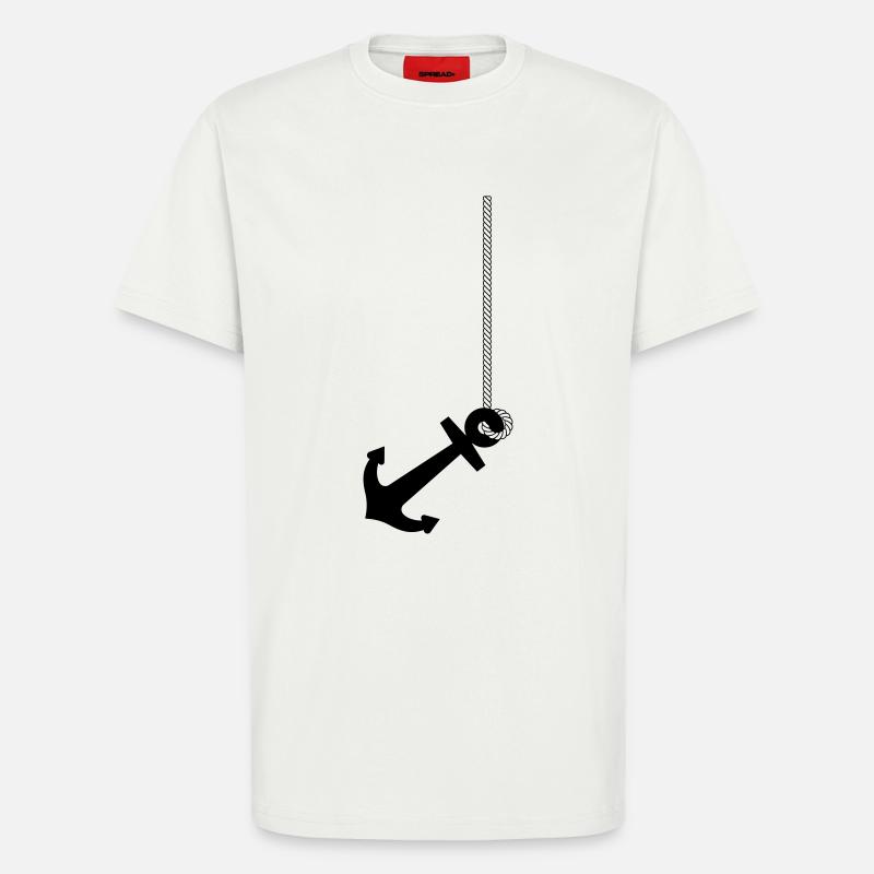 Anker mit Seil - T-Shirt - made by SPREAD - OFF WHITE
