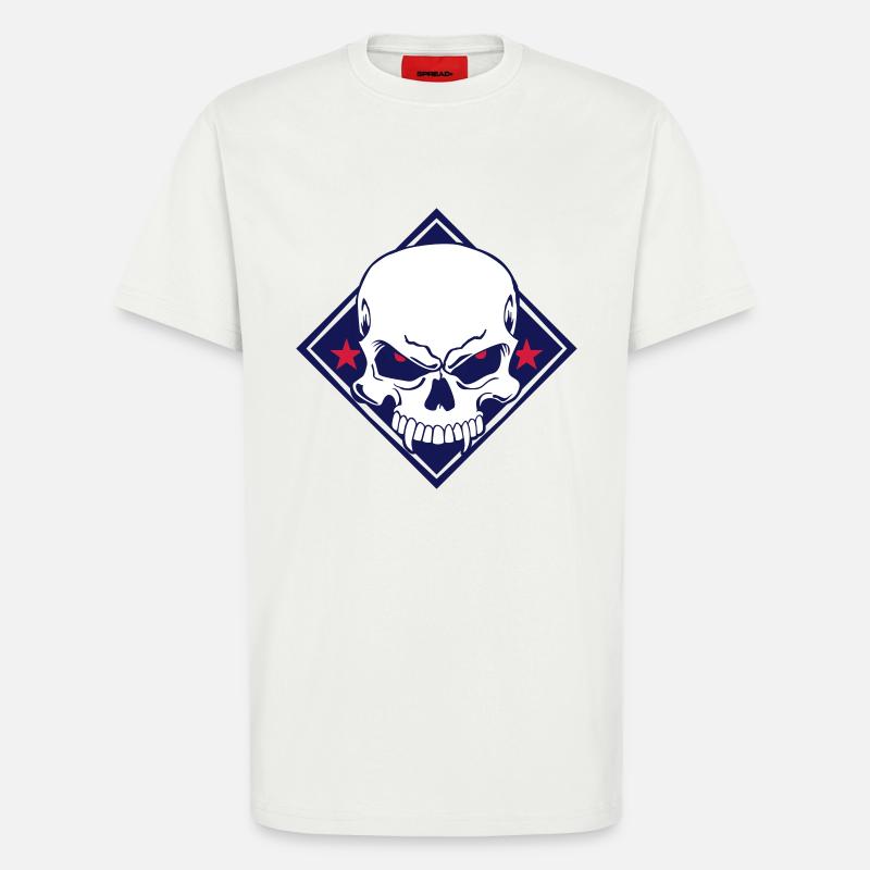 Evil Skull - T-Shirt - made by SPREAD - OFF WHITE