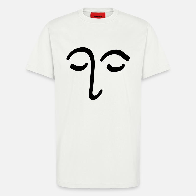 Face Drawing Head Eye Gift - T-Shirt - made by SPREAD - OFF WHITE