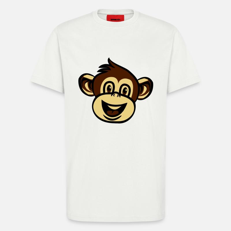 affe witzig lieb - T-Shirt - made by SPREAD - OFF WHITE