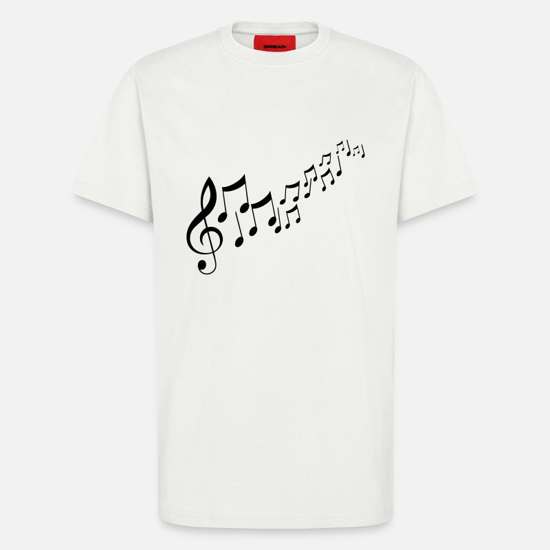 Clefs Dansante - T-shirt bio décontracté fabriqué en UE - OFF WHITE