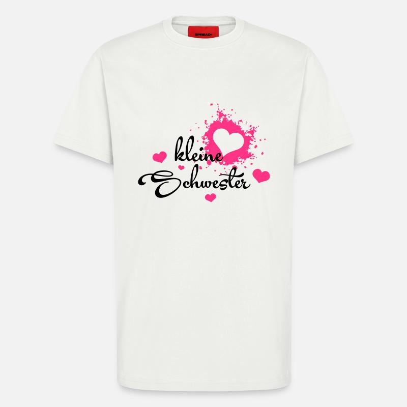 Kleine Schwester - Geschenk - T-shirt bio décontracté fabriqué en UE - OFF WHITE