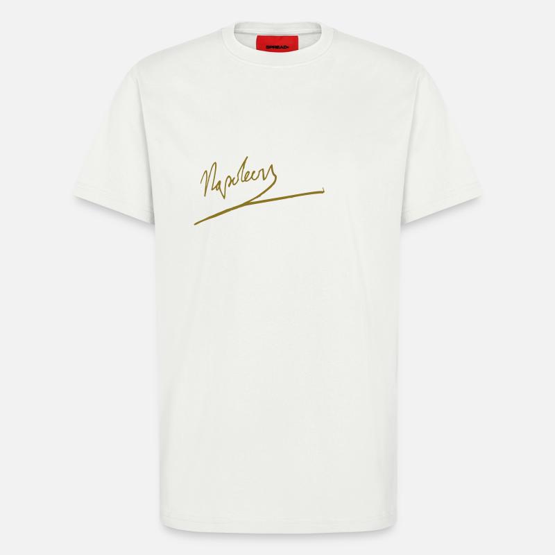 Napoleon - T-shirt bio décontracté fabriqué en UE - OFF WHITE
