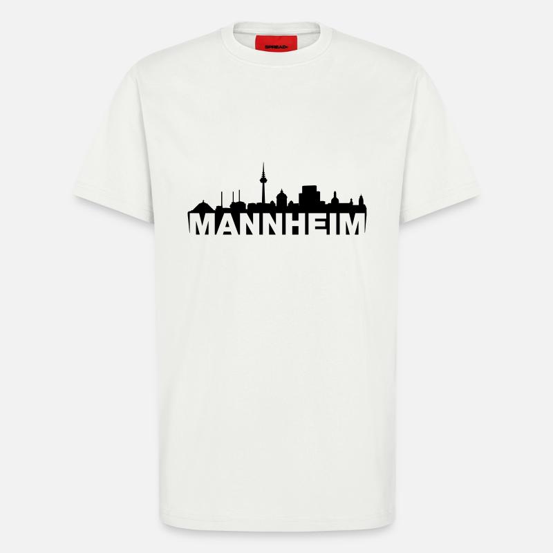 Skyline Mannheim - T-Shirt - made by SPREAD - OFF WHITE