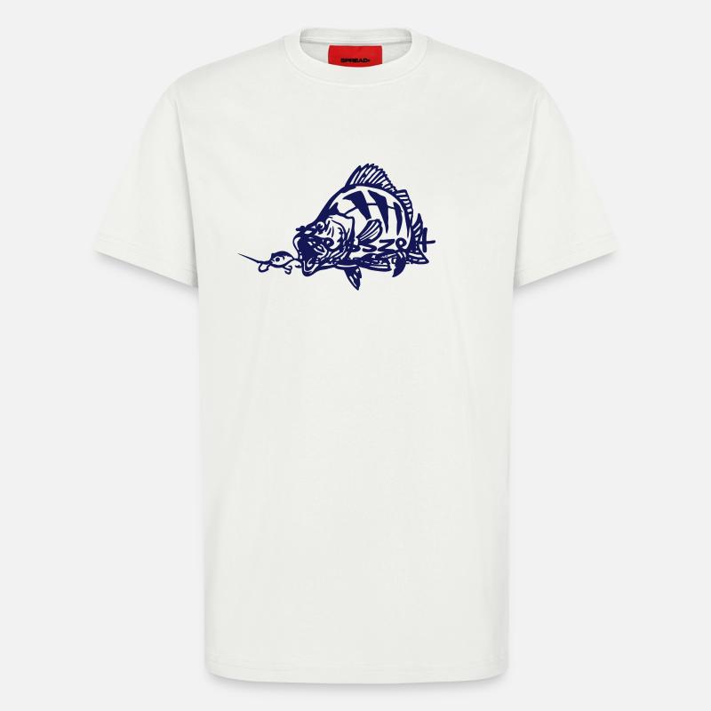 barsch_beisst - T-shirt bio décontracté fabriqué en UE - OFF WHITE