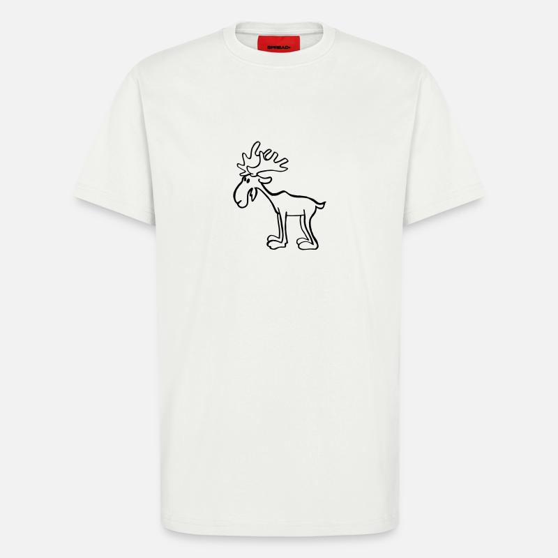 Elch - T-Shirt - made by SPREAD - OFF WHITE