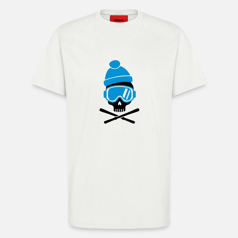 Ski - T-shirt bio décontracté fabriqué en UE - OFF WHITE