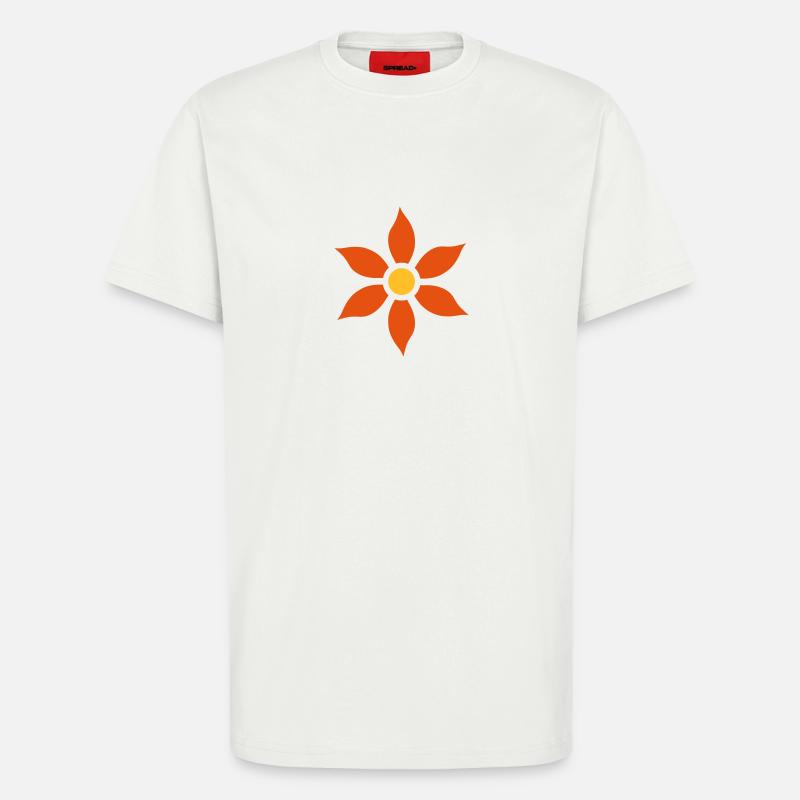 Blume - T-Shirt - made by SPREAD - OFF WHITE