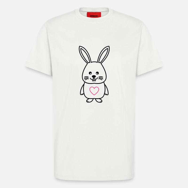 Bunny Comic Love - T-Shirt - made by SPREAD - OFF WHITE