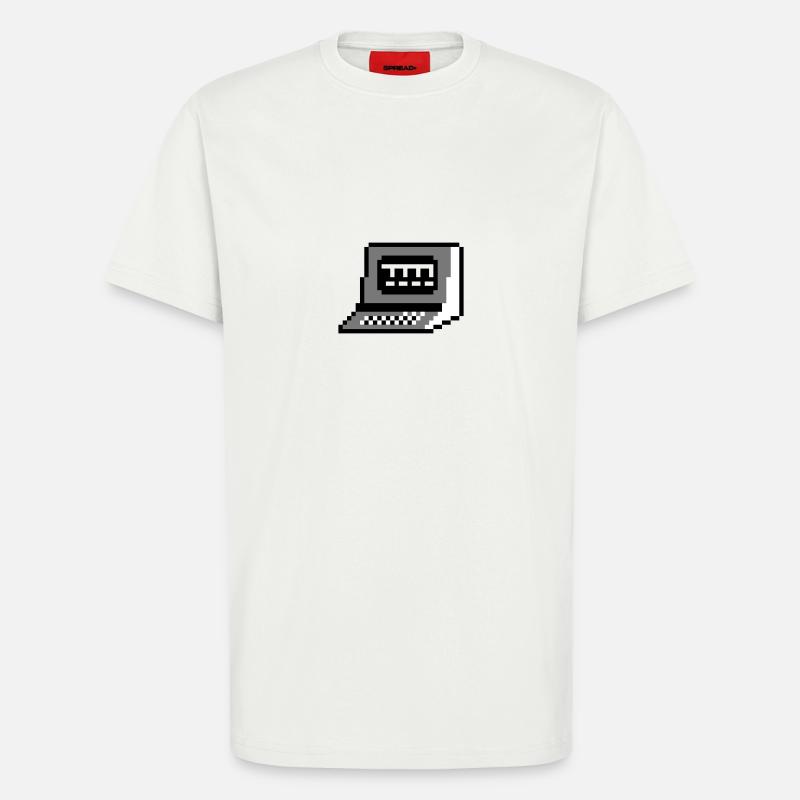 pixel computer - T-Shirt - made by SPREAD - OFF WHITE