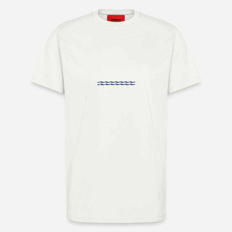 Waves - water - T-Shirt - made by SPREAD - OFF WHITE