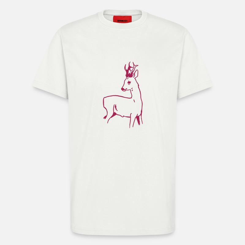 Rehbock - T-Shirt - made by SPREAD - OFF WHITE