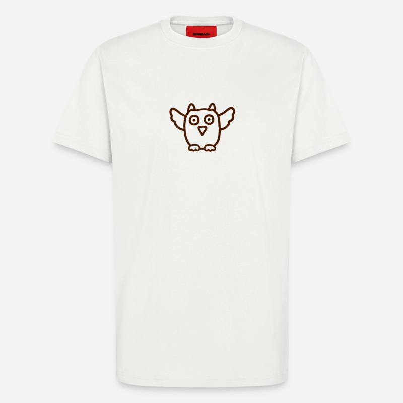Eule No 5 - T-Shirt - made by SPREAD - OFF WHITE