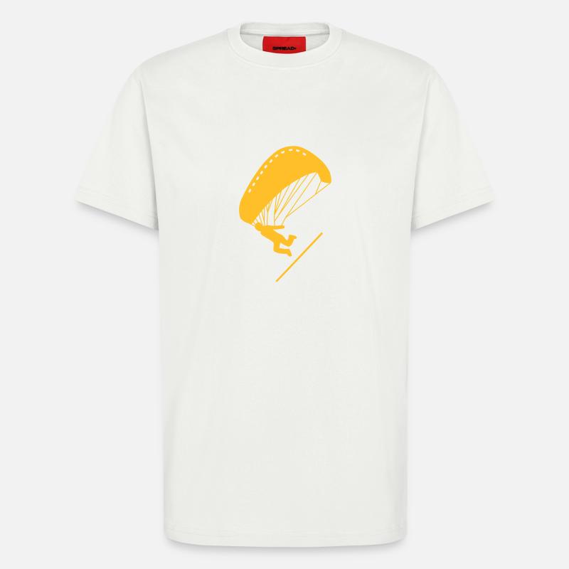 Launch. Gleitschirm. - T-Shirt - made by SPREAD - OFF WHITE