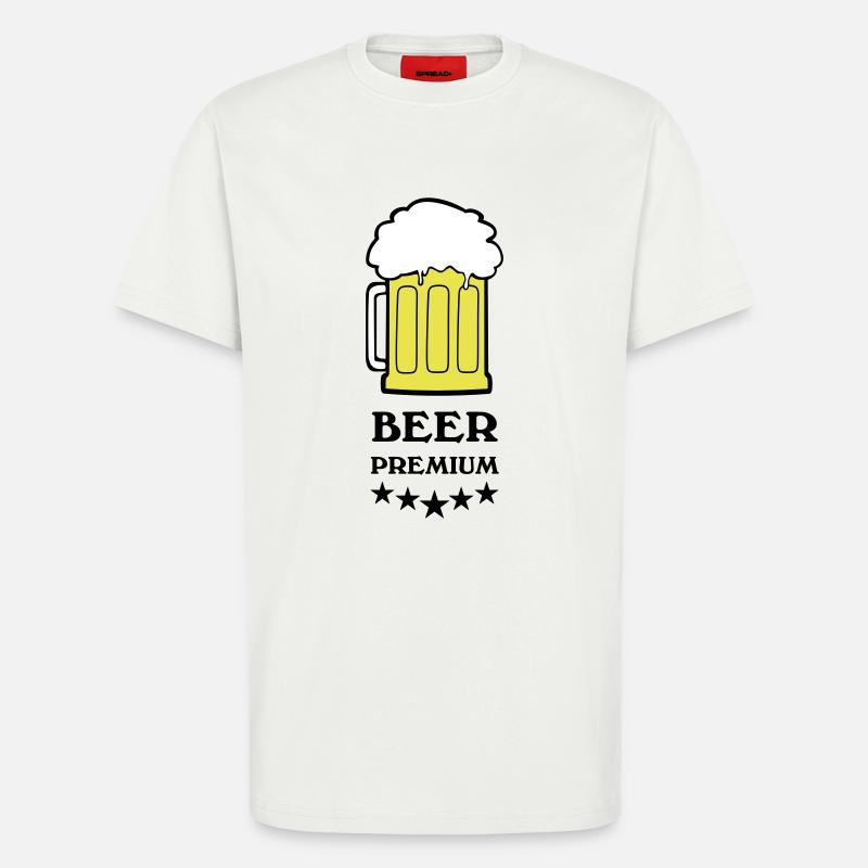 premium beer - T-Shirt - made by SPREAD - OFF WHITE