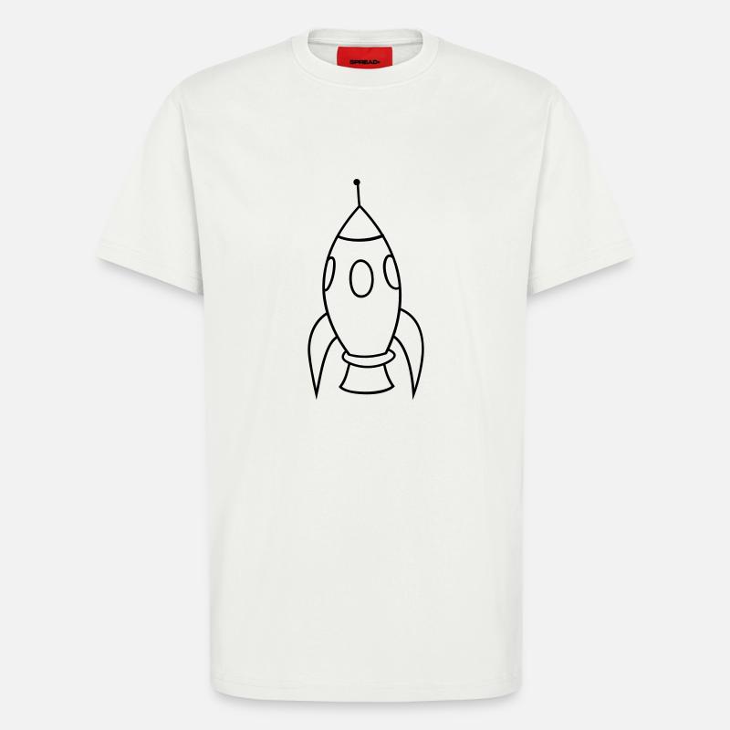 Rakete - T-Shirt - made by SPREAD - OFF WHITE