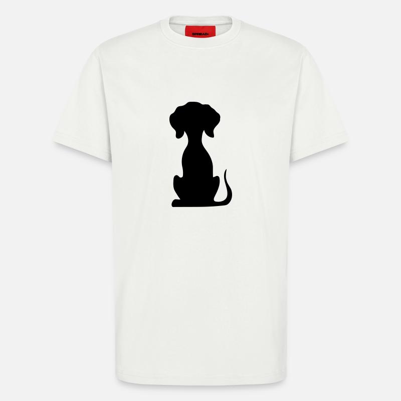 hund - T-Shirt - made by SPREAD - OFF WHITE