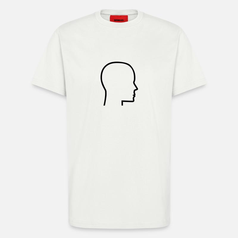 Kopf - T-Shirt - made by SPREAD - OFF WHITE