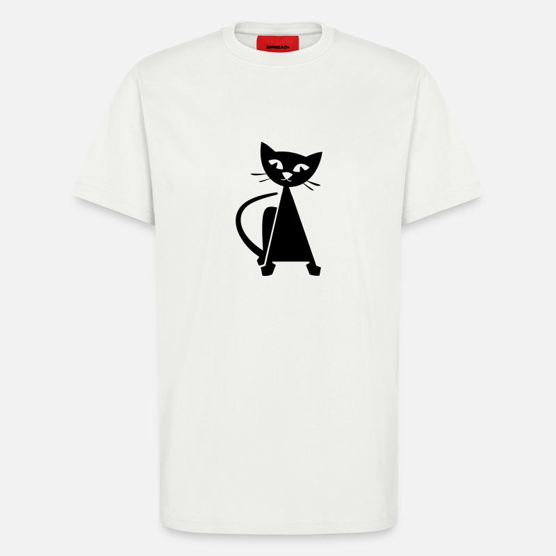 Katze - T-Shirt - made by SPREAD - OFF WHITE