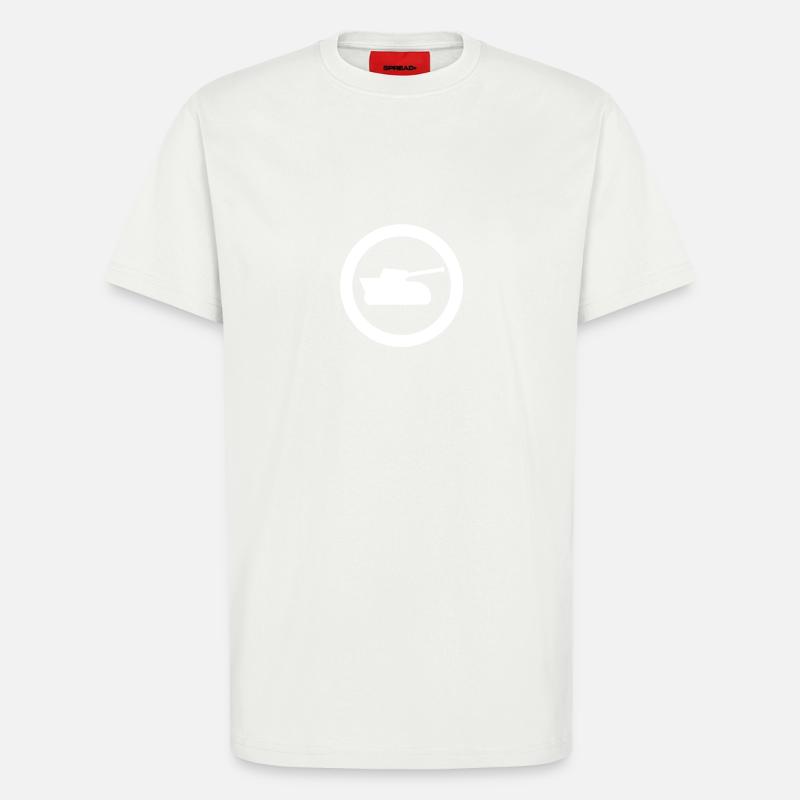 panzer icon - T-Shirt - made by SPREAD - OFF WHITE