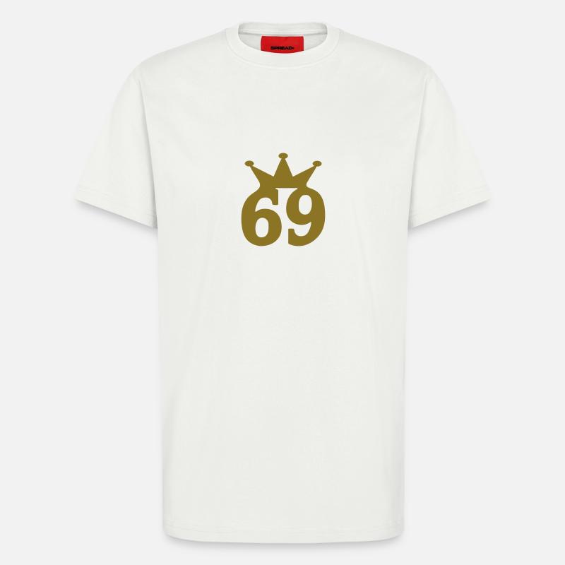 69 crown c1w7 - T-Shirt - made by SPREAD - OFF WHITE