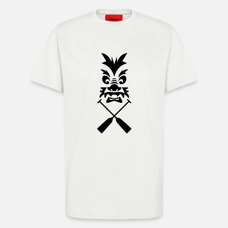 Drachenboot Drache Paddel 1c - T-Shirt - made by SPREAD - OFF WHITE